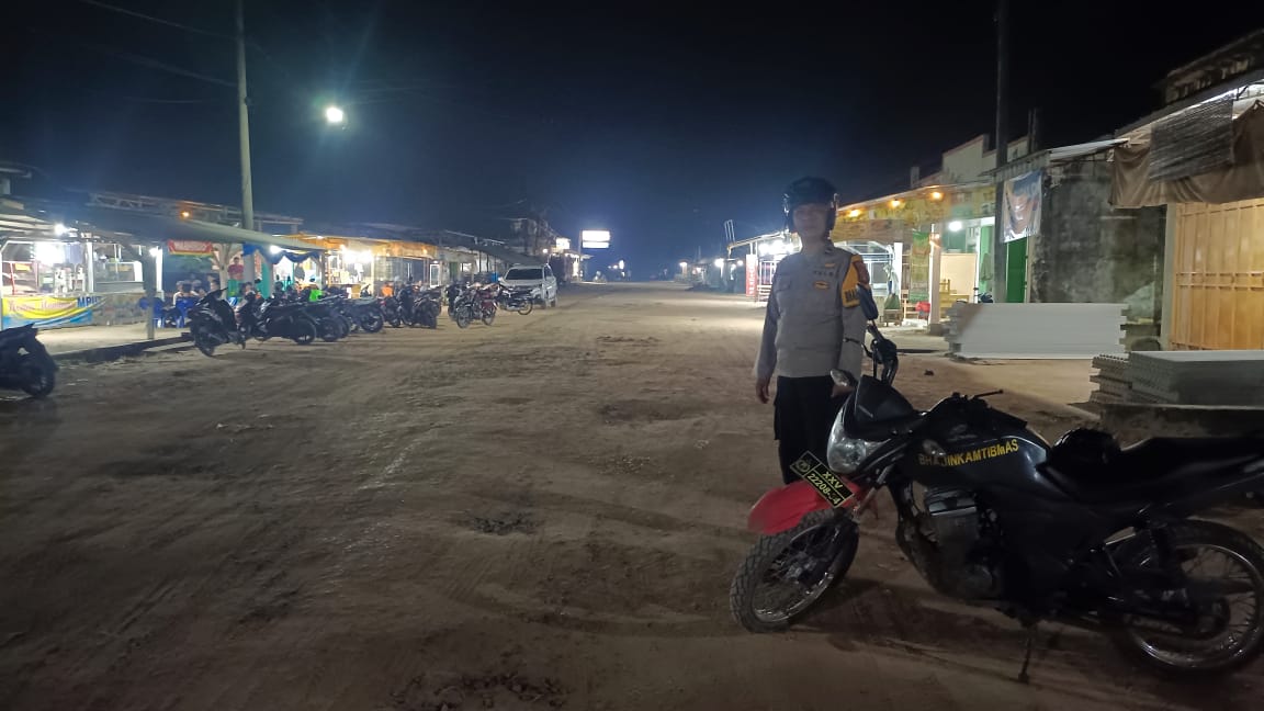 Cegah C3 dan Gangguan Kamtibmas, Polsek Dente Teladas Optimalkan Patroli Hunting di Kampung Sungai Nibung