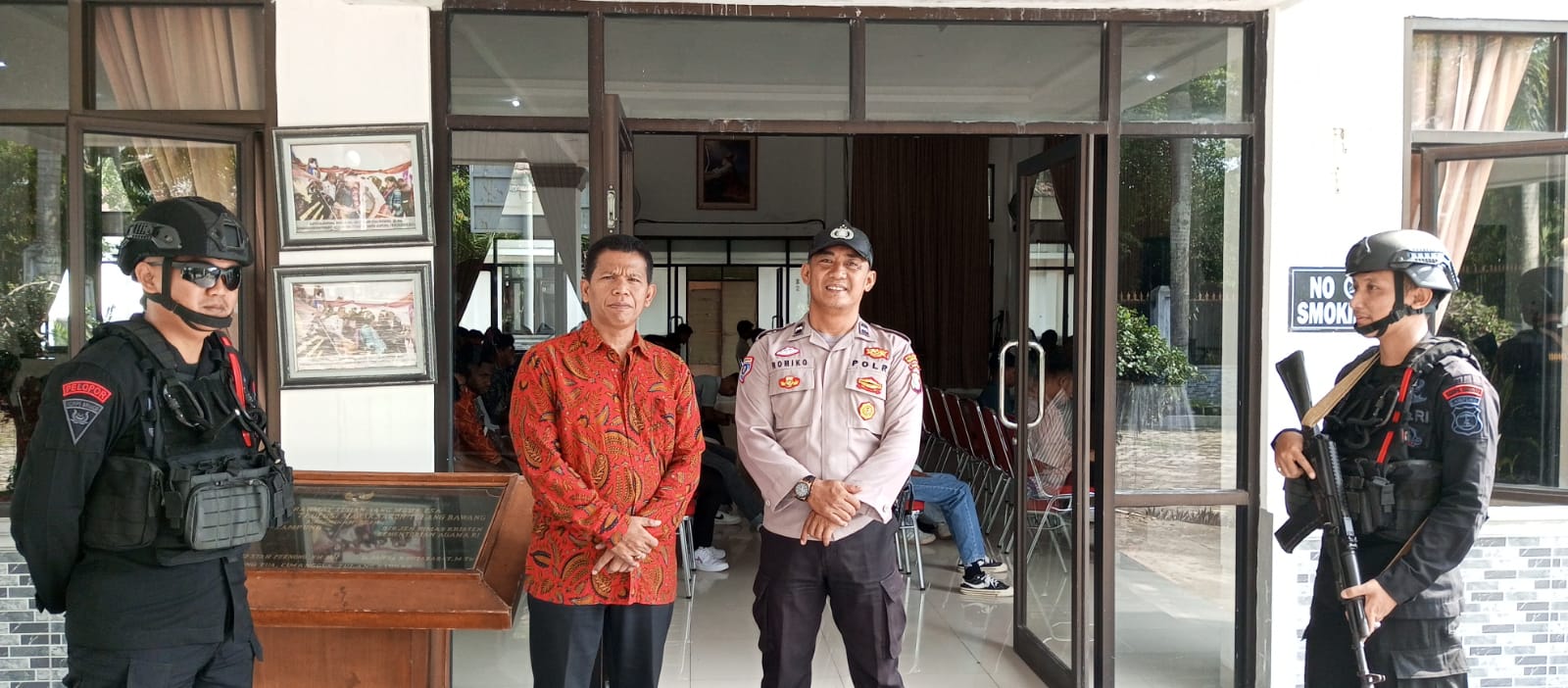 Peringatan Hari Kenaikan Isa Almasih, Polres Tulang Bawang Kerahkan Puluhan Personel Berseragam Dinas Amankan 25 Gereja