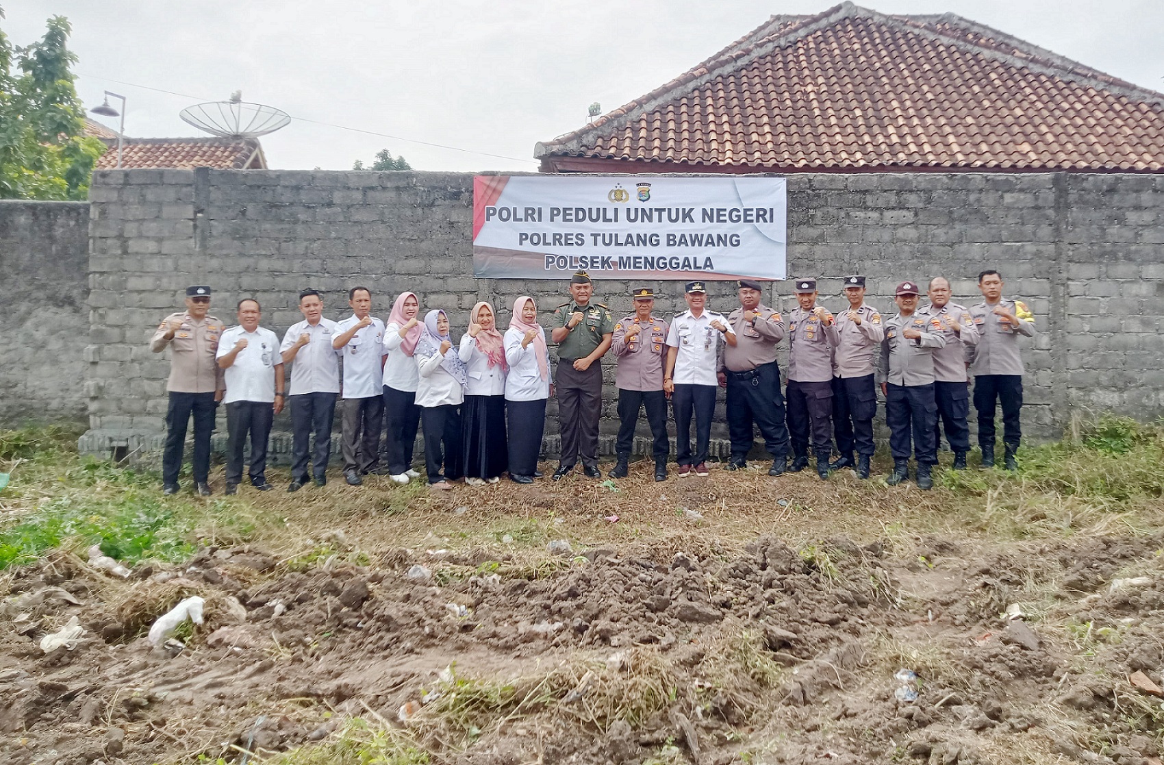 Polsek Menggala Launching Gugus Tugas Dukung Ketahanan Pangan