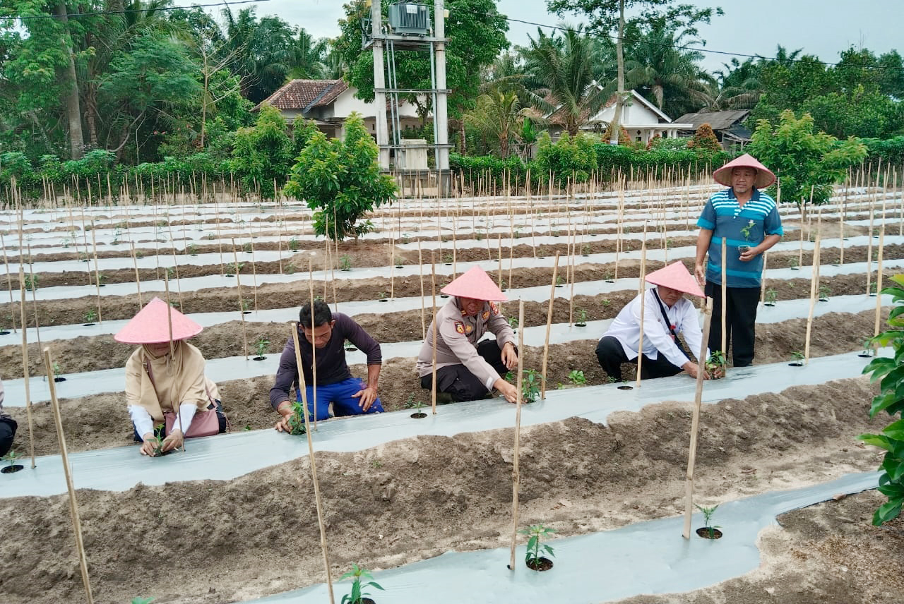 Polsek Dente Teladas Launching Gugus Tugas Dukung Ketahanan Pangan